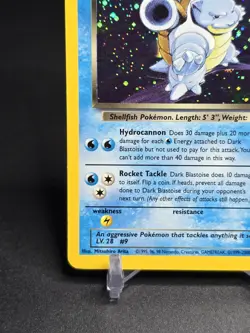 Dark Blastoise Holo Rare 3/82 Team Rocket Unlimited Pokemon Card WOTC - Image 5