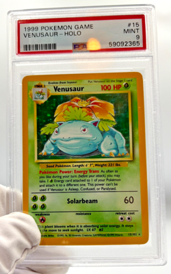 Pokemon Cards - PSA 9 Venusaur 15/102 - Base Set Holo - MINT - PSA9 - Image 4