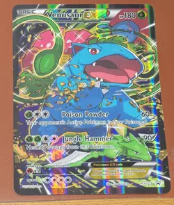 POKEMON TCG VENUSAUR EX JUMBO CARD XY123 BLACK STAR PROMO IN MINT CONDITION - Image 1