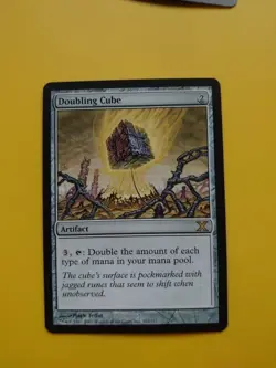 Doubling Cube. Tenth Edition Artifact rare. Magic the Gathering Card. - Image 1