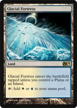 MTG English Glacial Fortress NM Foil Magic 2012 Core Set - Image 1