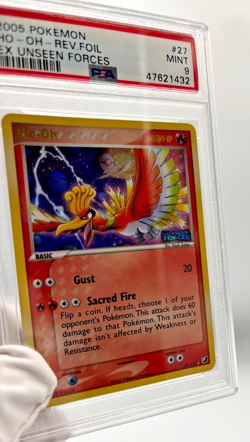 Pokemon Cards - PSA 9 Ho-Oh 27/115 - Ex Unseen Forces Rev Holo STAMPED MINT - Image 3