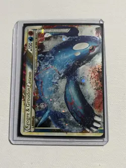Kyogre & Groudon LEGEND Pokemon Card Holo Rare 87/90 Legend Undaunted. - Image 1