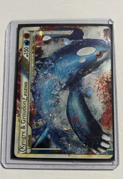 Kyogre & Groudon LEGEND Pokemon Card Holo Rare 87/90 Legend Undaunted. - Image 2