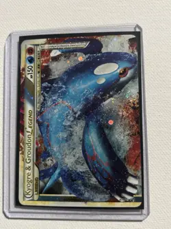 Kyogre & Groudon LEGEND Pokemon Card Holo Rare 87/90 Legend Undaunted. - Image 3