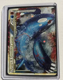 Kyogre & Groudon LEGEND Pokemon Card Holo Rare 87/90 Legend Undaunted. - Image 4