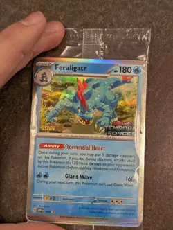 Pokemon Temporal Forces Staff Prerelease Promo Set of 4 NM Sealed Cards - Image 1