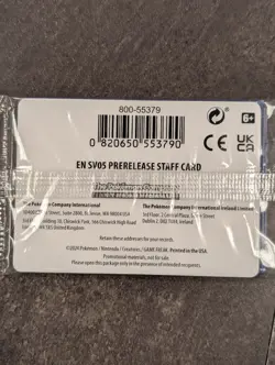 Pokemon Temporal Forces Staff Prerelease Promo Set of 4 NM Sealed Cards - Image 2