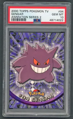 Pokemon Cards - PSA 10 Gengar 94 - Topps Series 2 - GEM MT - PSA10 - Image 1