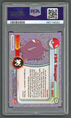 Pokemon Cards - PSA 10 Gengar 94 - Topps Series 2 - GEM MT - PSA10 - Image 2