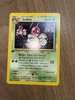 Pokemon Cards: Neo Genesis 1st Edition Uncommon: Ledian 39/111 Mint/NM - Image 1