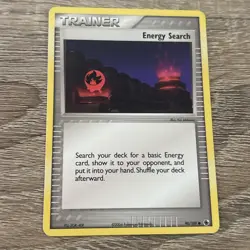 Energy Search 90/109 Ruby and Sapphire Regular (LP) Pokemon Card - Image 1