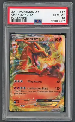 Pokemon Cards - PSA 10 Charizard EX 12/106 - Flashfire - GEM MT - PSA10 - Image 1