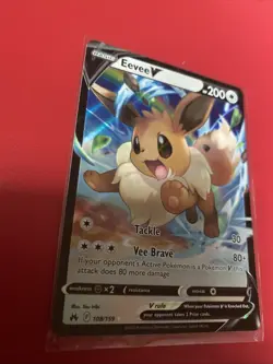 Eevee V 108/159 Crown Zenith Holo Pokemon Card TCG Ultra Rare VLP - Image 3