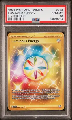 Luminous Energy 226/167 Hyper Rare Twilight Masquerade Pokemon TCG Card PSA 10 - Image 1