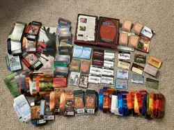 Huge Lot of Empty MTG Deck Boxes, Deck Pamphlets, Rule Guides, Revised - Image 1