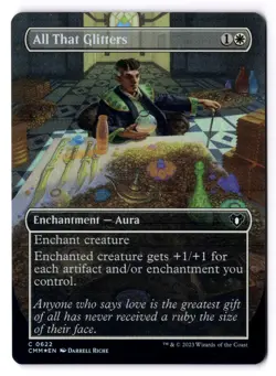 All That Glitters NM* FOIL BORDERLESS Commander Masters 0622 mtg -UnltdCards - Image 1