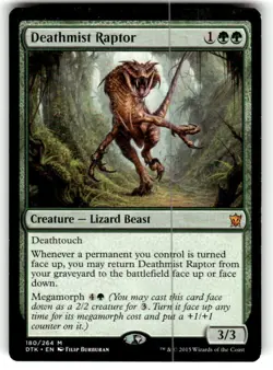 Magic the Gathering MTG Deathmist Raptor (180) Dragons of Tarkir NM - Image 1