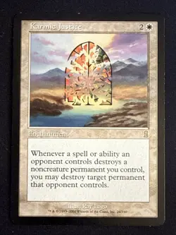 1x Karmic Justice (26) Odyssey MP MTG Magic the Gathering x1 MKE - Image 1