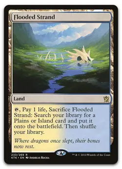Flooded Strand #233 (NM) Khans of Tarkir KTK Magic MTG - Image 1