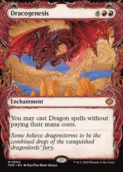 1x Dracogenesis (#300) - Foil Showcase NM Eng MTG - Tarkir: Dragonstorm - Image 1