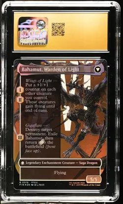 DION, BAHAMUT'S DOMINANT Final Fantasy Borderless Foil Rare CGC Pristine 10 MTG - Image 2