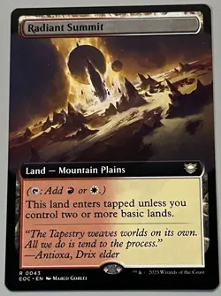 MTG EoE Commander Radiant Summit Land - Mountain Plains RARE REGULAR #0043 - Image 1
