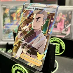 Pokemon TCG Professor's Research (Full Art) Celebrations 024/025 Holo Ultra Rare - Image 3