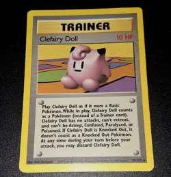1999 Pokemon Clefairy Doll 070/102 Base Set Trainer Rare 1999 Wizards - Image 1