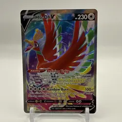 Pokemon TCG Silver Tempest Ho-Oh V 187/195 Ultra Rare - Image 1