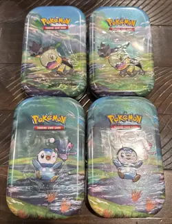 (4) Pokemon TCG: Sinnoh Stars Sealed (C22) Mini Tins - Image 1