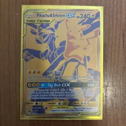 2021 Pokemon Pikachu & Zekrom GX SM248 Full Art Holo Black Star Promo NM-Mint - Image 1
