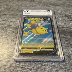 POKEMON 2021 Celebrations #6 FLYING PIKACHU V Beckett BCCG 10 RARE - Image 1