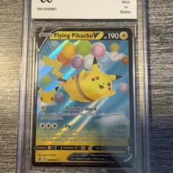 POKEMON 2021 Celebrations #6 FLYING PIKACHU V Beckett BCCG 10 RARE - Image 5