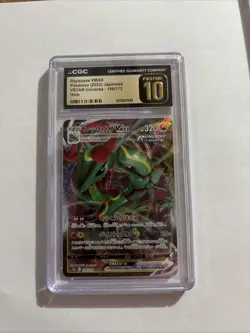 Rayquaza VMAX 108/172 RRR s12a VSTAR Universe Japanese Pokemon CGC PRISTINE 10 - Image 1