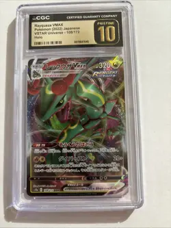 Rayquaza VMAX 108/172 RRR s12a VSTAR Universe Japanese Pokemon CGC PRISTINE 10 - Image 2