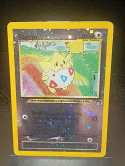 Pokemon Togepi 04/18 **SWIRL** Southern Islands Reverse Holo MP/LP - Image 1