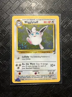 Pokemon TCG Wigglytuff Base Set 2 19/130 Holo Unlimited Holo Rare MINT - Image 1