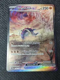 GREAT TUSK EX 2023 POKEMON S&V SPECIAL ILLUSTRATION RARE 246/198 - Image 1