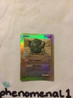 Pokemon EX Dragon Reverse Holo #5/97 GOLEM - Image 1
