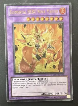 Yu-Gi-Oh! First Edition Ultimate Rare Elemental HERO Nova Master GENE-EN093 - Image 2