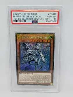 Yu-Gi-Oh! RA01-EN016 Blye-Eyes Abyss Dragon (Quarter) PSA 10 - Image 1