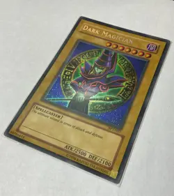 Vintage Yugioh Dark Magician BPT-007 Limited Edition Secret Rare Holo - LP - Image 1