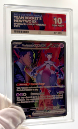 Pokemon Cards - ACE 10 Team Rocket's Mewtwo EX 231/182 - Destined Rivals - PSA - Image 3
