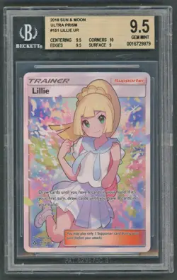 Pokemon Cards - BGS 9.5 Trainer Lillie 151/156 - Ultra Prism UR GEM MINT PSA CGC - Image 1