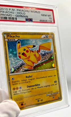 Pokemon Cards - PSA 10 Pikachu German - Pikachu World Promo - GEM MT - PSA10 - Image 3