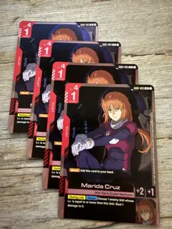 4x Marida Cruz GD01-093 Rare - Newtype Rising - Gundam Card Game TCG NM - Image 1