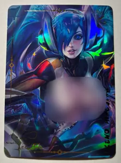 SEXY HEROINE WAIFU Sona LEAGUE OF LEGENDS ACG PREMIUM HOLOFOIL CARD NM - Image 1