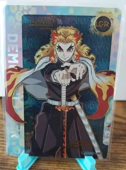 Kyojuro Rengoku GMZR-LGR-007 Foil Demon Slayer Anime Card - Image 1
