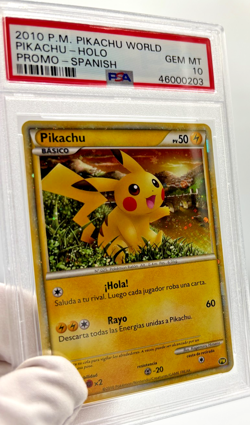 Pokemon Cards - PSA 10 Pikachu Spanish - Pikachu World Promo - GEM MT - PSA10 - Image 3